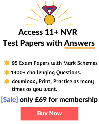 11 Plus Non verbal Reasoning Test Solved Papers with Answers Membership Sidebar