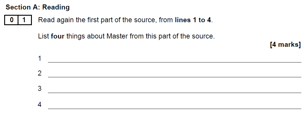 Aqa Gcse Nov English Language Past Paper Questions And Answers