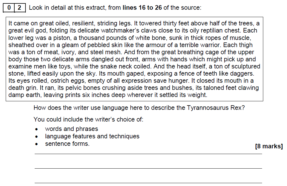 AQA GCSE Nov 2018 English Language Past Paper 1 Questions and Answers ...