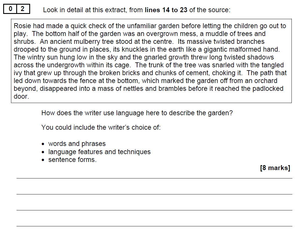 Gcse Eng Paper 2 Practice Teaching Resources www.vrogue.co