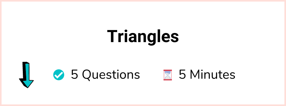 11+ Topicwise Triangles Article Quiz Image