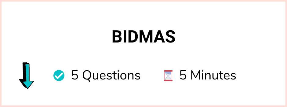 BIDMAS Quiz Banner
