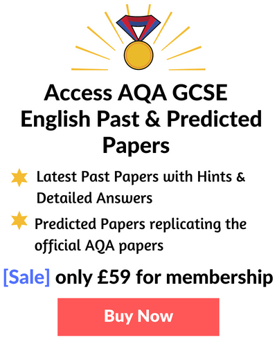 GCSE AQA English Past Papers with Answers Sidebar