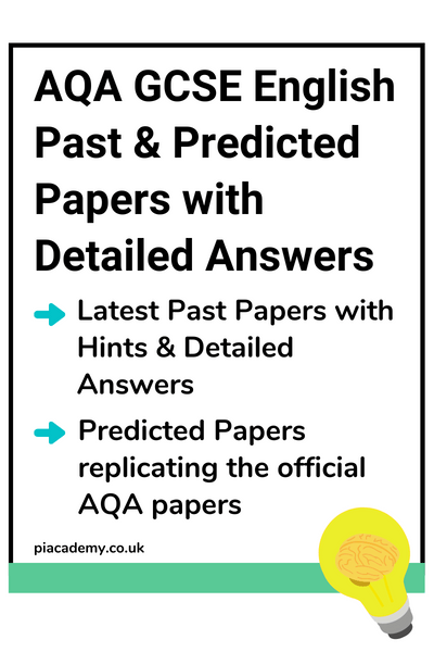GCSE AQA English Past and Predicted Papers with Detailed Answers