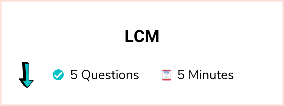 LCM Quiz Questions Banner