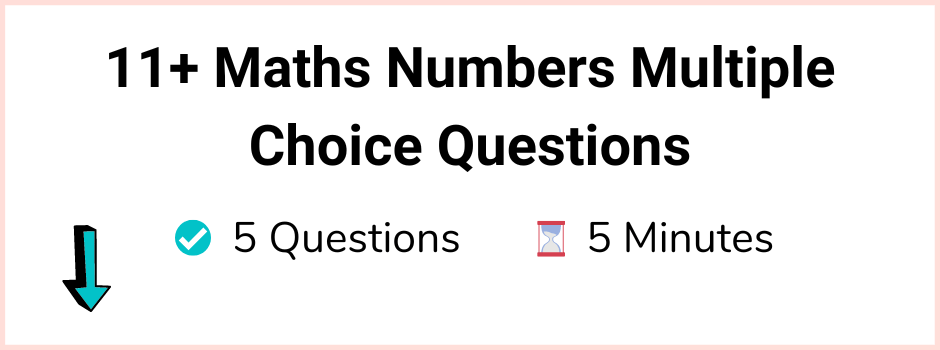 Maths Number Quiz Questions Banner