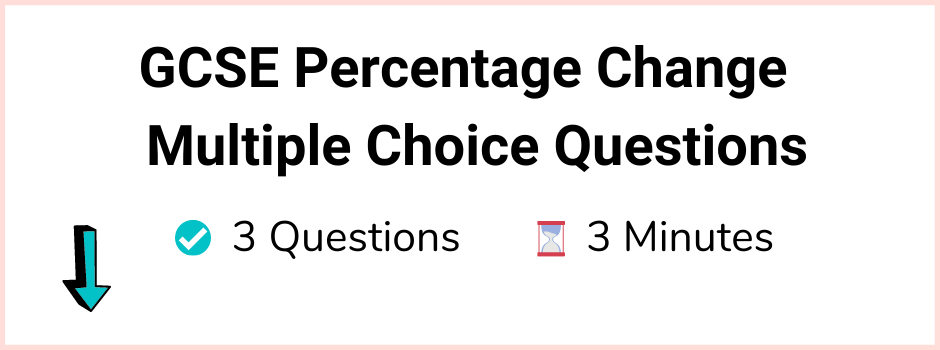 GCSE Percentage Change Quiz Banner