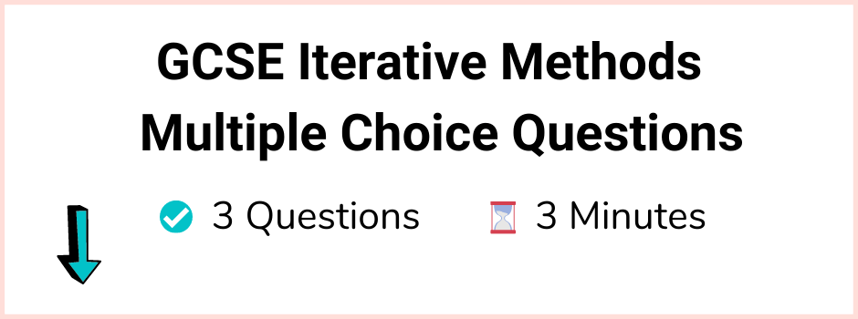GCSE Topicwise Iterative Methods Article Quiz Image