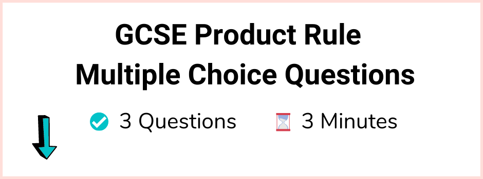GCSE Topicwise Product Rule Article Quiz Image