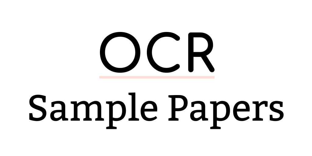 GCSE OCR Maths Sample Papers