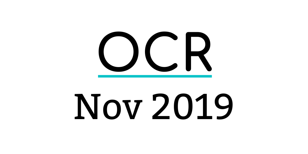 GCSE OCR November 2019 Maths Past Papers