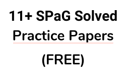 11 Plus SPaG Solved Practice Papers Free Title