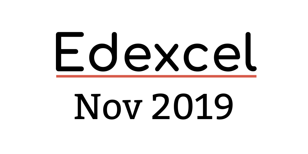 GCSE Edexcel Nov 2019 English Past Papers