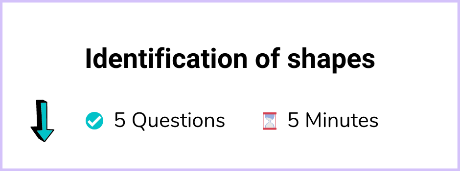 Identification of shapes-Quiz Banner