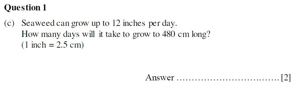 Question 03 Oundle School Second Form Mathematics 2020