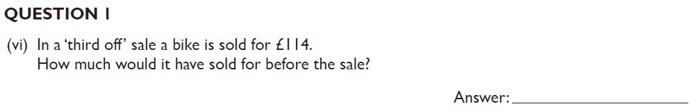 Question 06-Kings College School Section B 11 Plus for 2023 Entry Pretest for 2025 Entry