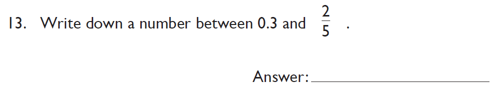Question 13 Kings College School Section A 11 Plus for 2023 entry Pretest for 2025 Entry