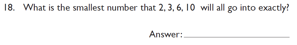 Question 18 Kings College School Section A 11 Plus for 2023 entry Pretest for 2025 Entry