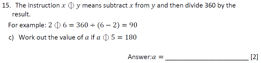 Question 26-Dulwich College Maths Speciment Paper K