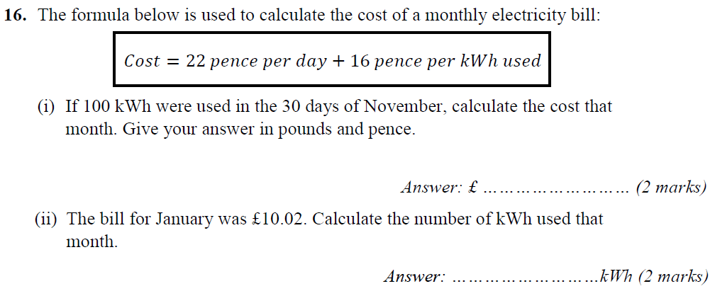 Question 26-Merchant Taylors School 11 Plus Maths Entrance Examination 2021