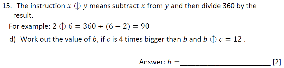 Question 27-Dulwich College Maths Speciment Paper K