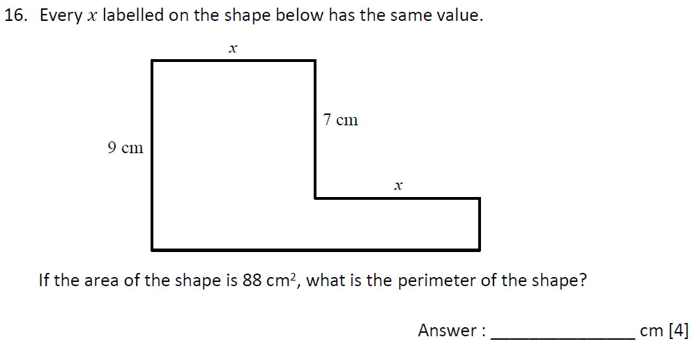 Question 28-Dulwich College Maths Speciment Paper K