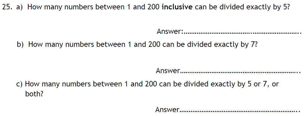 Question 29-Latymer Upper School 11 Maths Sample Paper 2 2021
