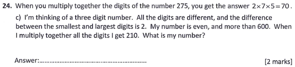 Question 31-Latymer Upper School 11 Maths Sample Paper 1 2021