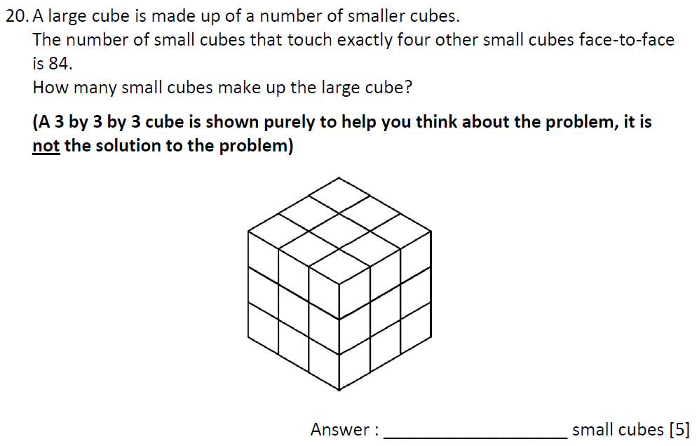 Question 33-Dulwich College Maths Speciment Paper K