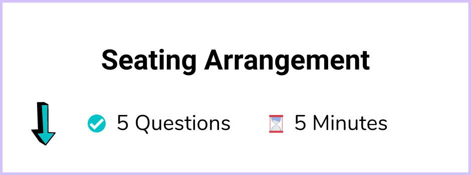Seating Arrangement-11+ Topicwise Article-Quiz Banner
