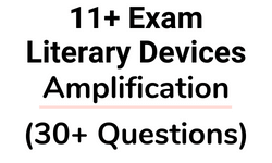 11 Plus Literary Devices Amplification Questions Card