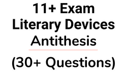 11 Plus Literary Devices Antithesis Questions Card