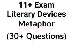 11 Plus Literary Devices Metaphor Questions Card