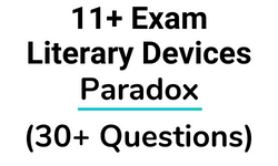 11 Plus Literary Devices Paradox Questions Card
