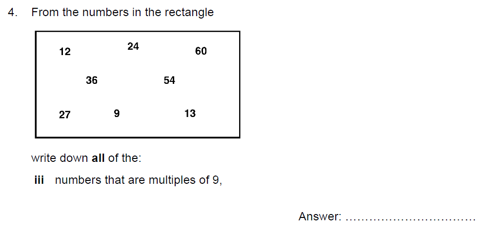 Question 06 Kent College - 13 Plus Maths Sample Paper 2