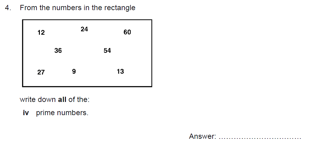 Question 07 Kent College - 13 Plus Maths Sample Paper 2