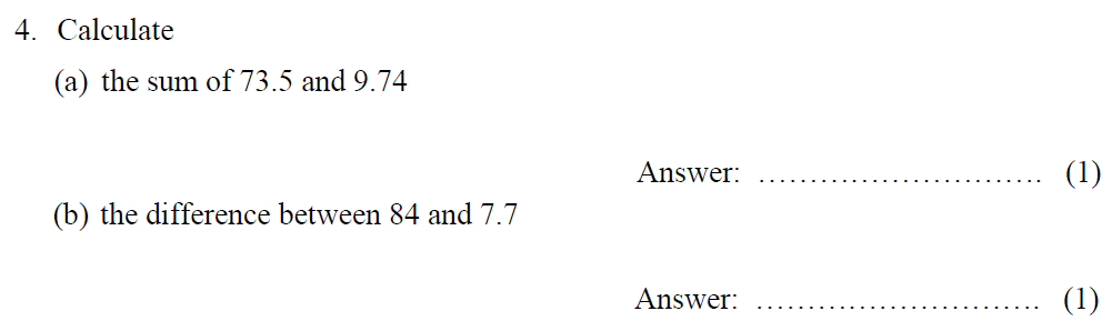 Question 11 - Tonbridge School - 13 Plus Maths Year 9 Sample B