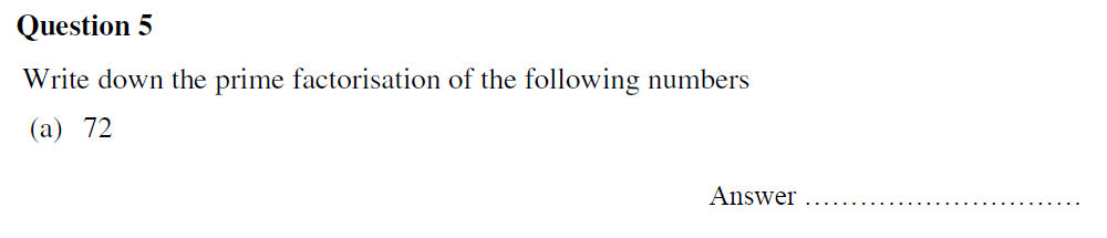 Question 13 Oundle School - 13 Plus Maths Entrance Exam 2020