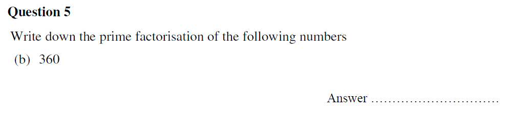 Question 14 Oundle School - 13 Plus Maths Entrance Exam 2020