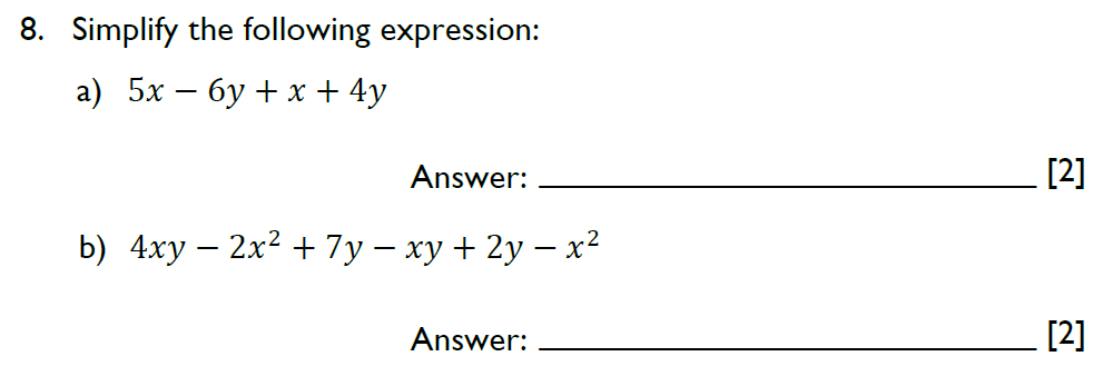 Question 16 Emanuel School - 13 Plus Maths Entrance Exam
