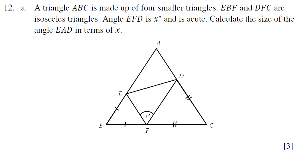 Question 21 Eton College King’s - 13 Plus Maths Scholarship A 2022