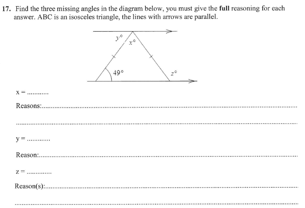 Question 26 - Forest School - 13 Plus Sample Maths Sample Paper