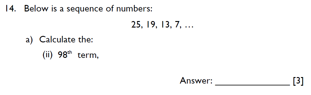 Question 30 Emanuel School - 13 Plus Maths Entrance Exam