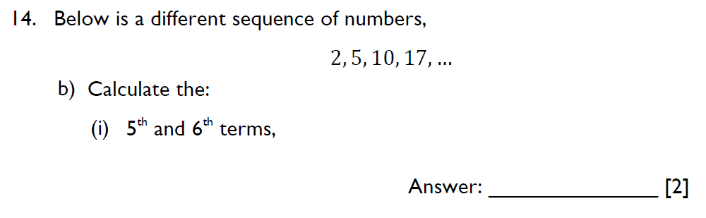 Question 31 Emanuel School - 13 Plus Maths Entrance Exam