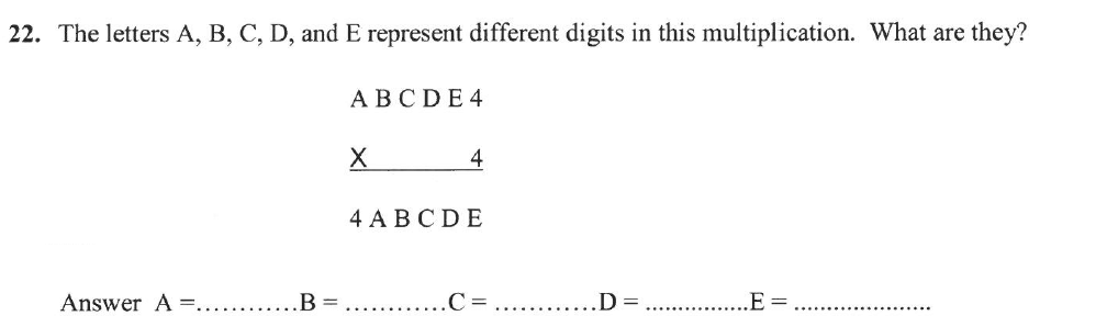 Question 32 - Forest School - 13 Plus Sample Maths Sample Paper