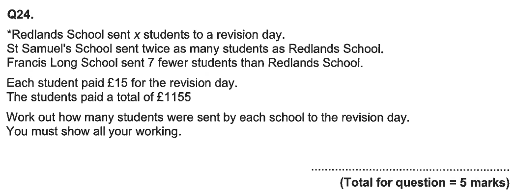 Question 34 - Aldenham School - 13 Plus Maths Sample Paper 2