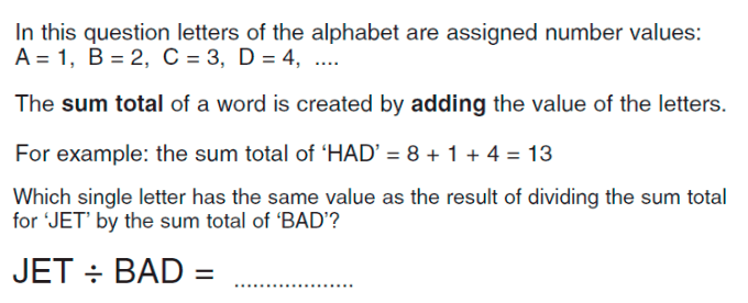 Question 04 Alphabet Codes Quiz