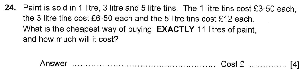 Question 39 Haberdashers Monmouth Girls School HABS Entrance Examination 2015