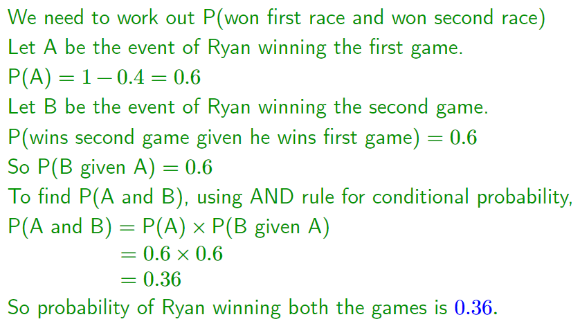 Solution 01 Conditional Probability