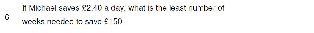 Question 06 - Haileybury 11 Plus Maths Sample Assessment 1